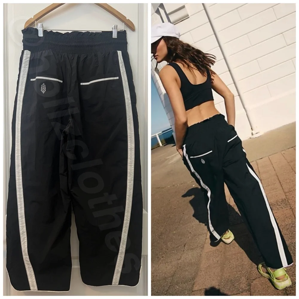 ❌SOLD❌ NWOT Free People Champ Is Here Pants Black ❌SOLD❌ - Picture 8 of 12